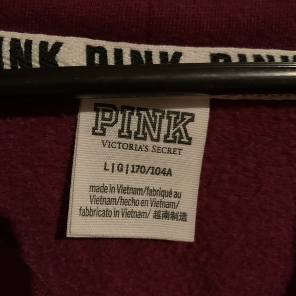 VS Pink oversized cowl neck sweatshirt sz L - Picture 4 of 4